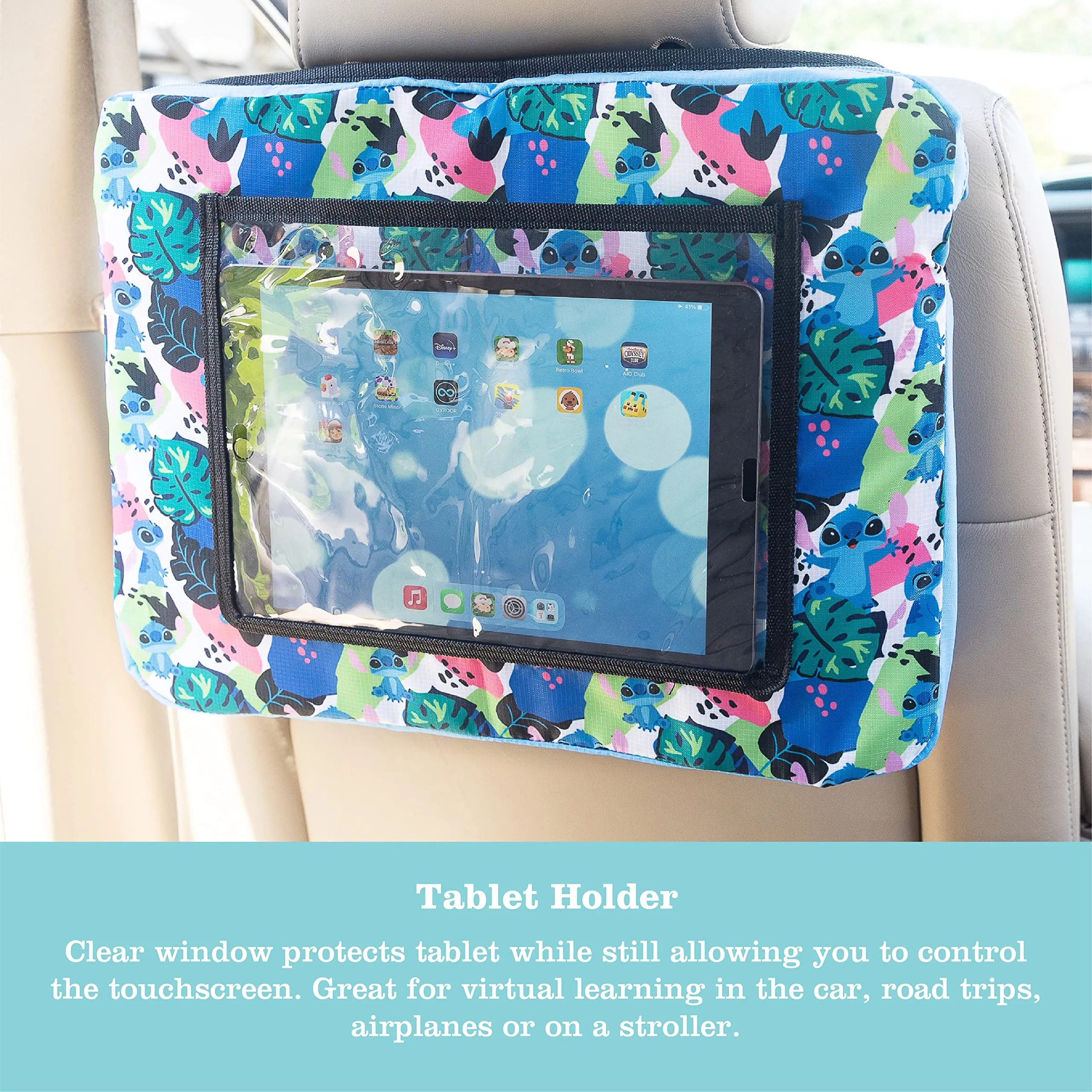 J.L. Childress Disney Baby by 3-in-1 Travel Tray & iPad Tablet Holder, Car Seat Lap Tray for Toddlers & Kids