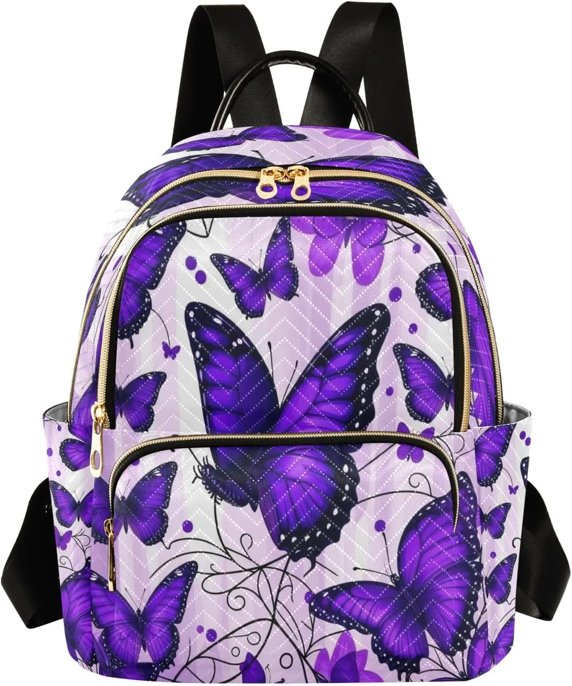 Joisal Butterflies Purple Womens Backpack Anti Theft Travel Backpack for Women Lightweight, College Backpacks for Women