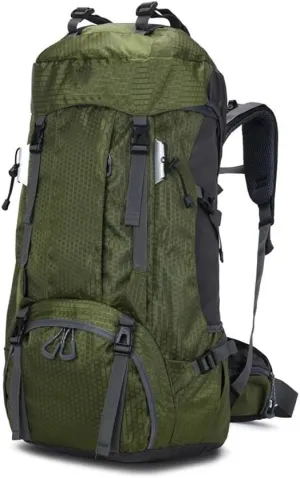 JSEIAJB 60L Outdoor Backpack Camping Climbing Bag Waterproof Mountaineering Hiking Backpacks Sport Bag