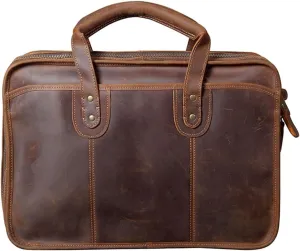 JSEIAJB Vintage Travel Bag Handmade Laptop Bag Duffel Bag Business Documents