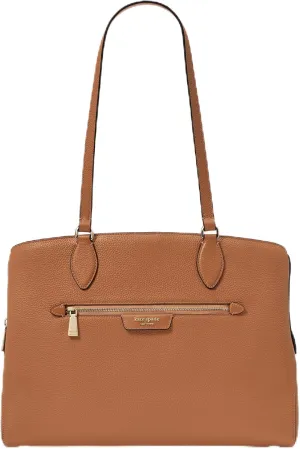 kate spade new york Hudson Pebbled Leather Work Tote, Bungalow