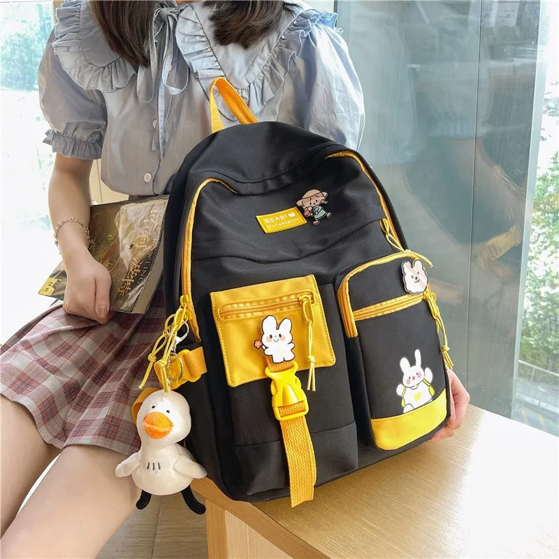 Kawaii Cute Patchwork Backpack