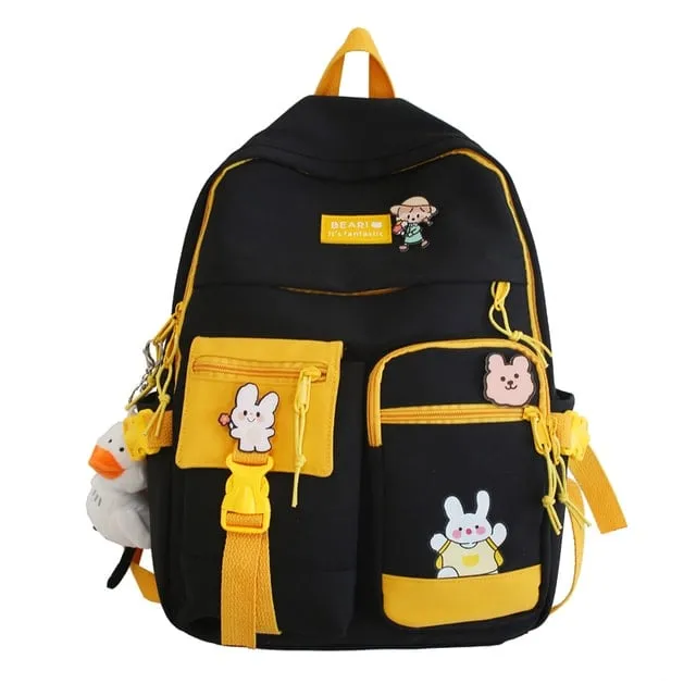Kawaii Cute Patchwork Backpack