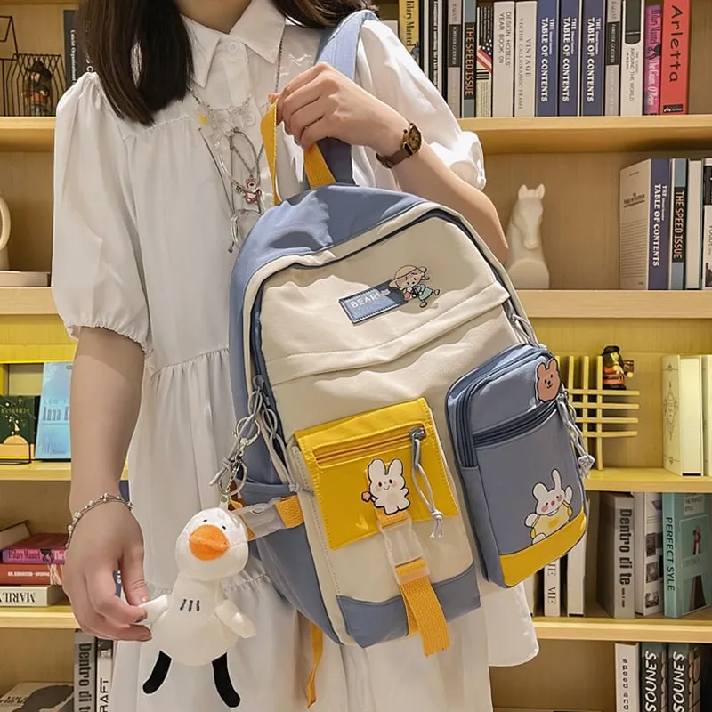 Kawaii Cute Patchwork Backpack