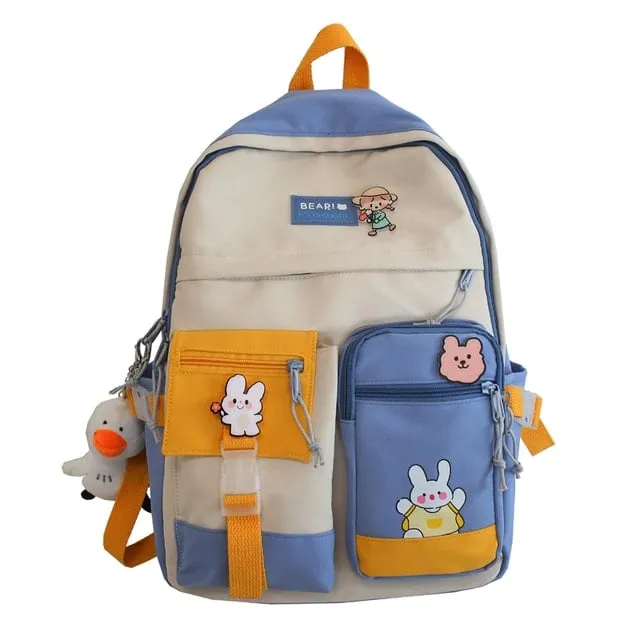 Kawaii Cute Patchwork Backpack