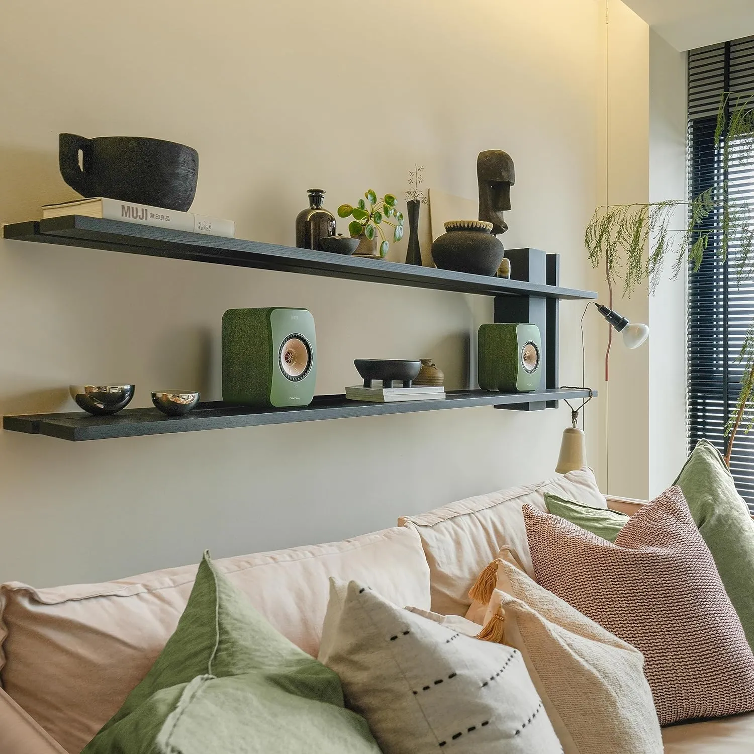 KEF LSX II Wireless HiFi Speaker System (Olive Green)