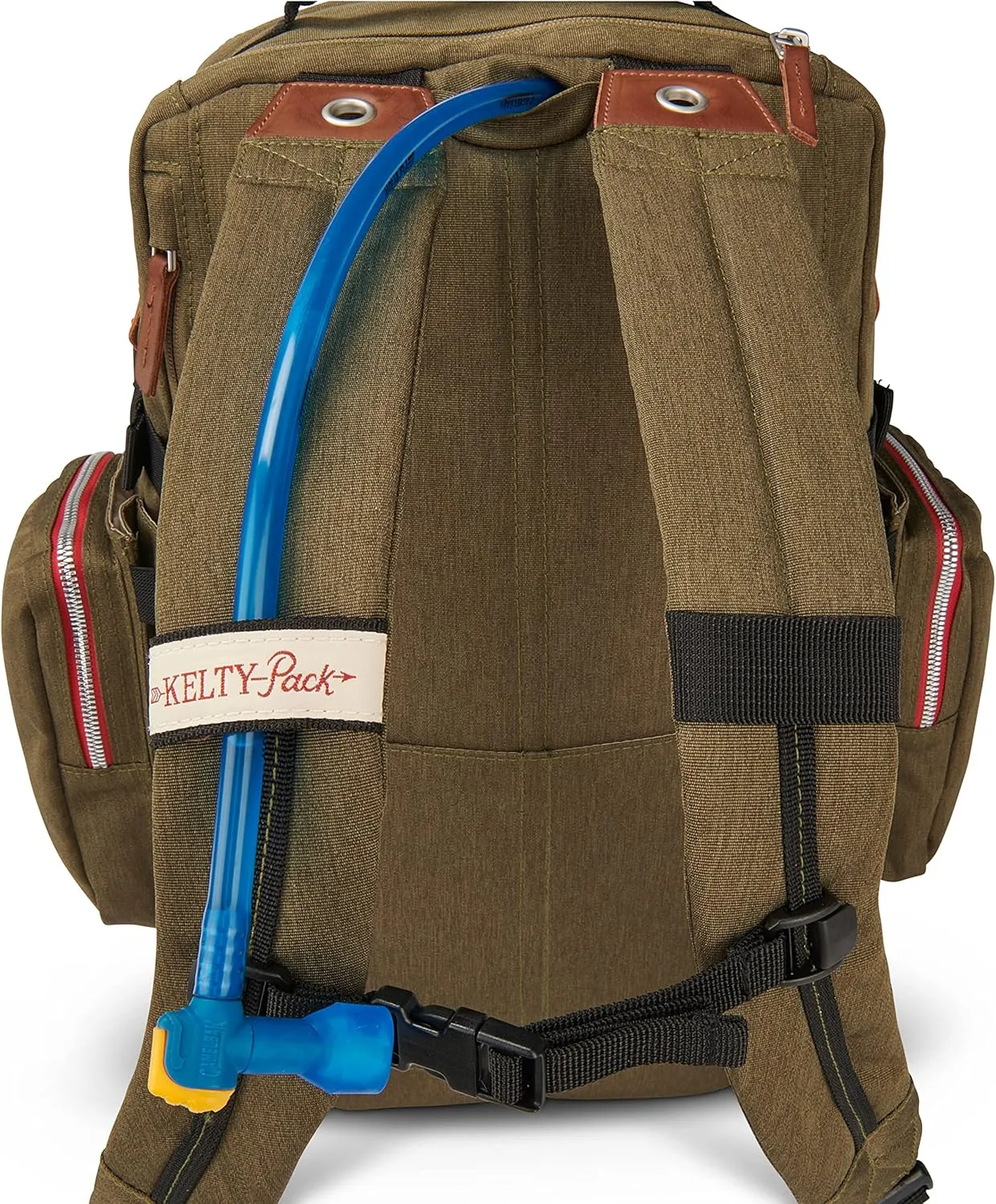 Kelty Fairbank 29L - Origins Collection Backpack, 29L Daypack with Classic Design, Padded Laptop Sleeve, Hydration Compatible, TSA Carry On Friendly, Vegan Leather Accents, 2023 (Burnt Olive)