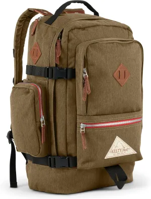 Kelty Fairbank 29L - Origins Collection Backpack, 29L Daypack with Classic Design, Padded Laptop Sleeve, Hydration Compatible, TSA Carry On Friendly, Vegan Leather Accents, 2023 (Burnt Olive)