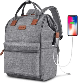 Keyron Personal Item Travel Bag 15.6 Inch,Headphones Computer with USB Charging Port College Backpack