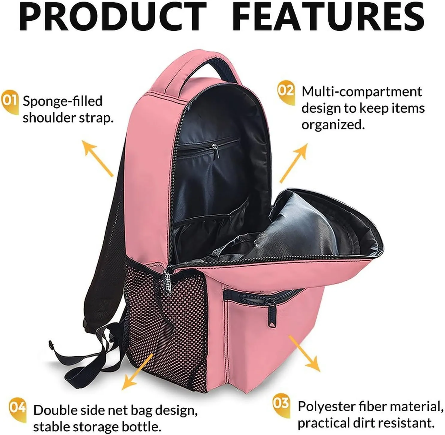 Kids School Backpacks, Funny Highland Cow Bookbag, 17 Inch Large Capacity Girls Boys Schoolbag for Gift, Casual Bookbag for Preschool Elementary Kindergarten School Travel