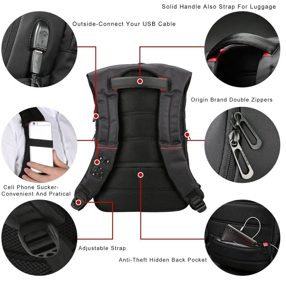Kingsons Water-Resistant Anti-theft Backpack