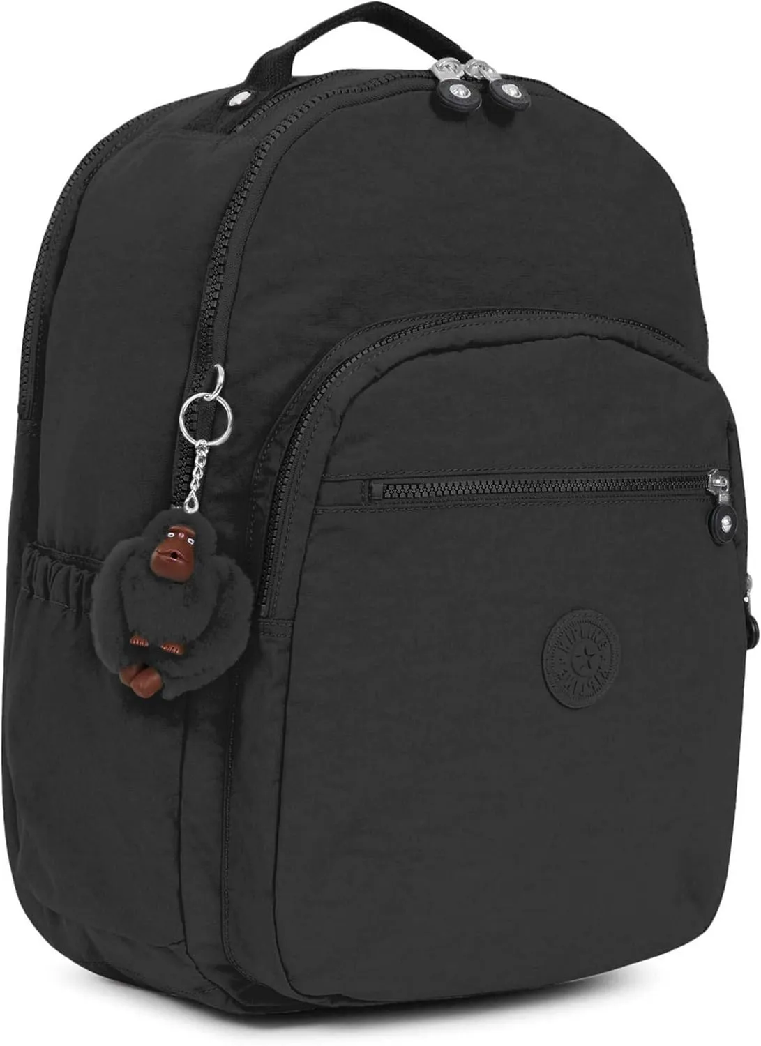 Kipling womens Seoul Go XL Backpack, Padded, Adustable Backpack Straps, Zip Closure, black tonal, One Size