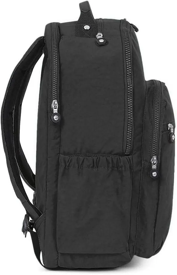 Kipling womens Seoul Go XL Backpack, Padded, Adustable Backpack Straps, Zip Closure, black tonal, One Size