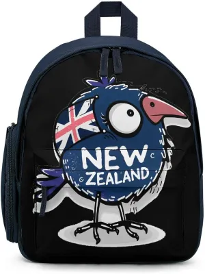 Kiwi Bird New Zealands Flag Cute Backpack Lightweight Mini Shoulder Bag Travel Daypack for Camping Picnic