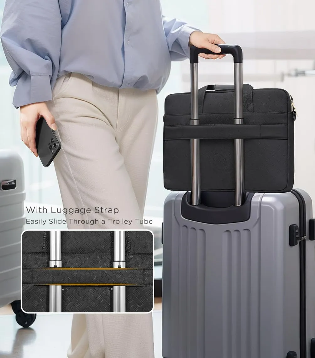 KIZUNA Laptop Case Bag 17 Inch Computer Sleeve for LG gram 17/17.3" MSI 17/Dell G7/17 IdeaPad 3i Gen7/17.3" HP ProBook 470/ Ideapad 700,Black