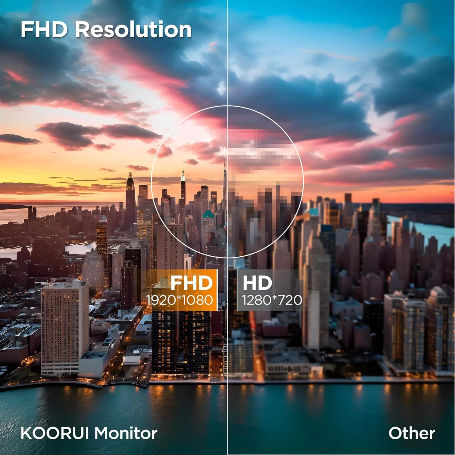 KOORUI 24 inch Curved Monitor, Full HD 1080P Curved Computer Monitor, 1500R Screen, HDMI VGA, Tilt Adjustment, LCD Display, Eye Care, Black 24N5CA