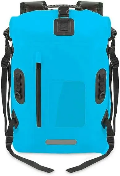 KOSTEN Backpack Pvc Waterproof Bag Swimming Backpack Large Capacity River Trekking Shoulder Backpacks-30L Blue