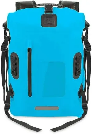 KOSTEN Backpack Pvc Waterproof Bag Swimming Backpack Large Capacity River Trekking Shoulder Backpacks-30L Blue