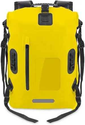 KOSTEN Backpack Pvc Waterproof Bag Swimming Backpack Large Capacity River Trekking Shoulder Backpacks-30L Yellow