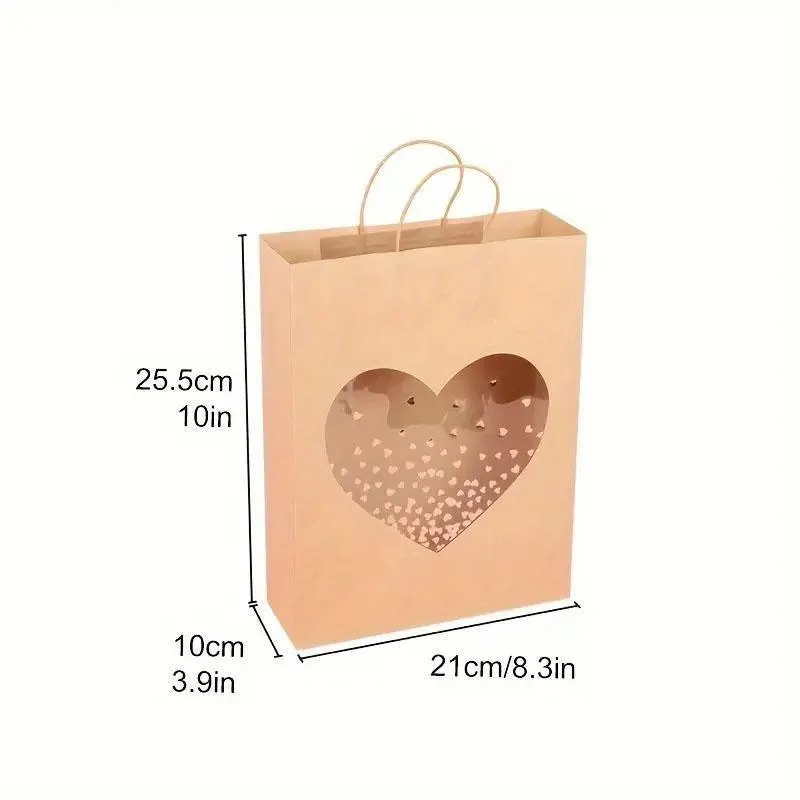 Kraft Paper Window Gift Bag 20PCS
