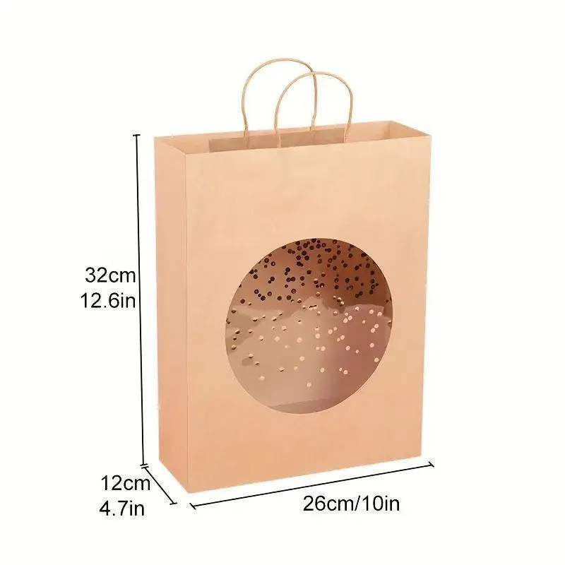 Kraft Paper Window Gift Bag 20PCS