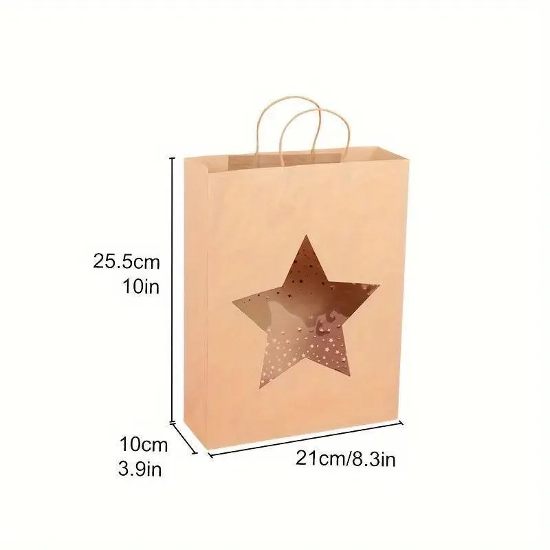 Kraft Paper Window Gift Bag 20PCS
