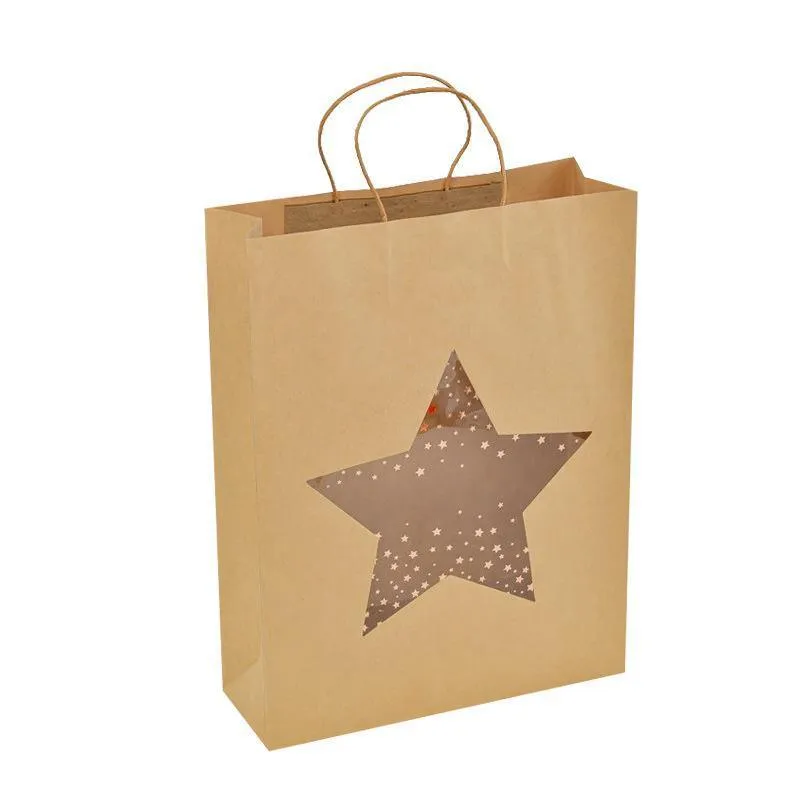 Kraft Paper Window Gift Bag 20PCS
