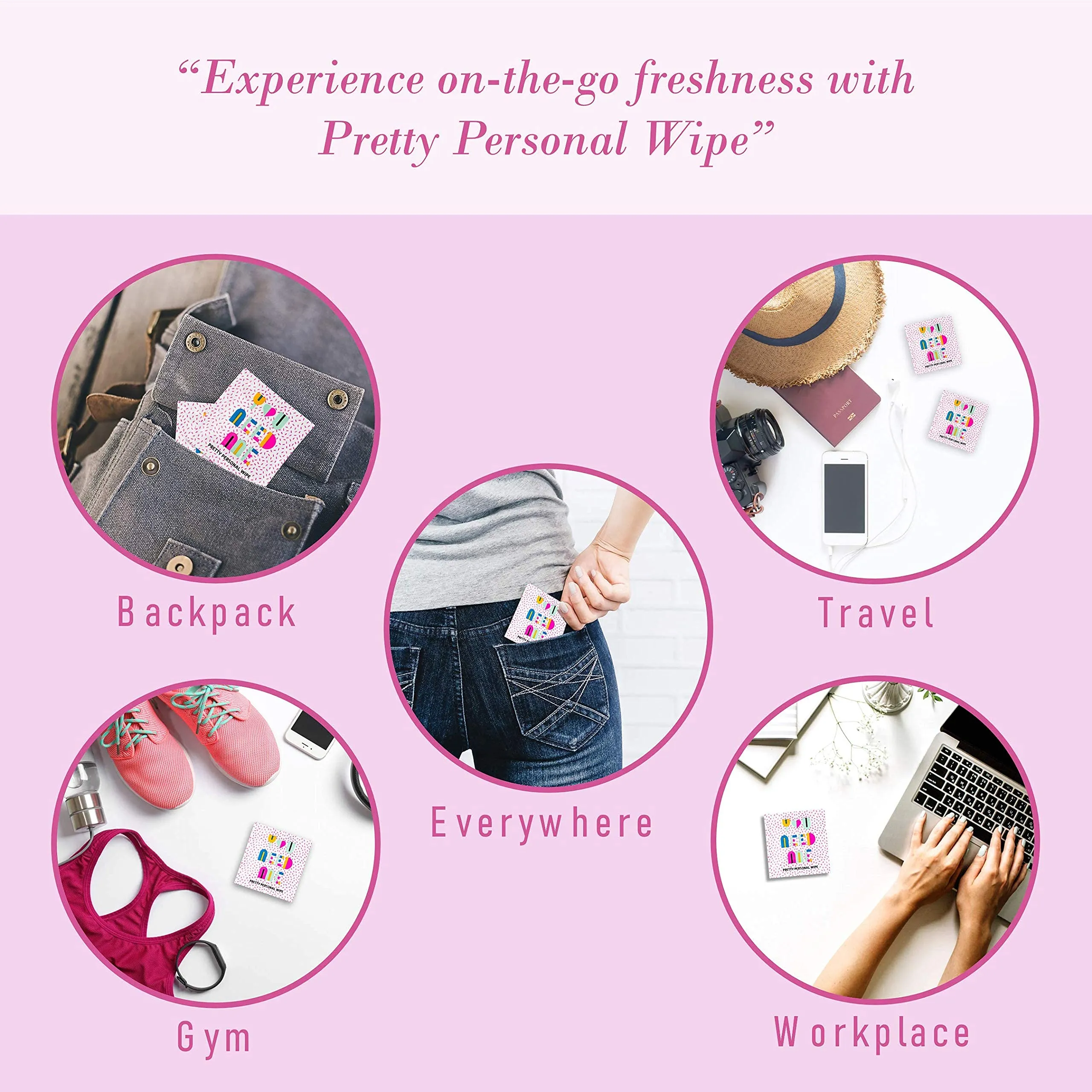 LA Fresh Self Care Bundle Deal- Pre-soaked Acetone Nail Polish Remover 50 Pads and LA Fresh Feminine Hygiene Personal Flushable 50 Wipes Gently cleanses and freshens