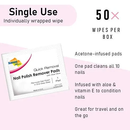 LA Fresh Self Care Bundle Deal- Pre-soaked Acetone Nail Polish Remover 50 Pads and LA Fresh Feminine Hygiene Personal Flushable 50 Wipes Gently cleanses and freshens