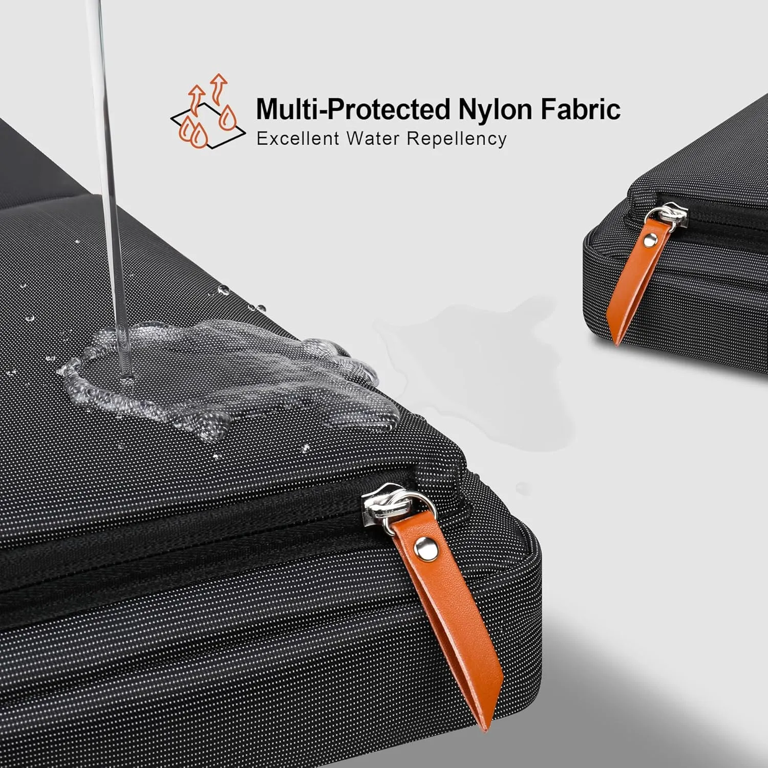 Lacdo 360° Protective Laptop Sleeve Case for MacBook Air/Pro, 13-13.3 inch Notebook, 14 inch New MacBook Pro M4/M3/M2/M1 A3112 A3401 A3185 A2992 A2918 A2779 A2442 2024-2021 Computer Bag, Black