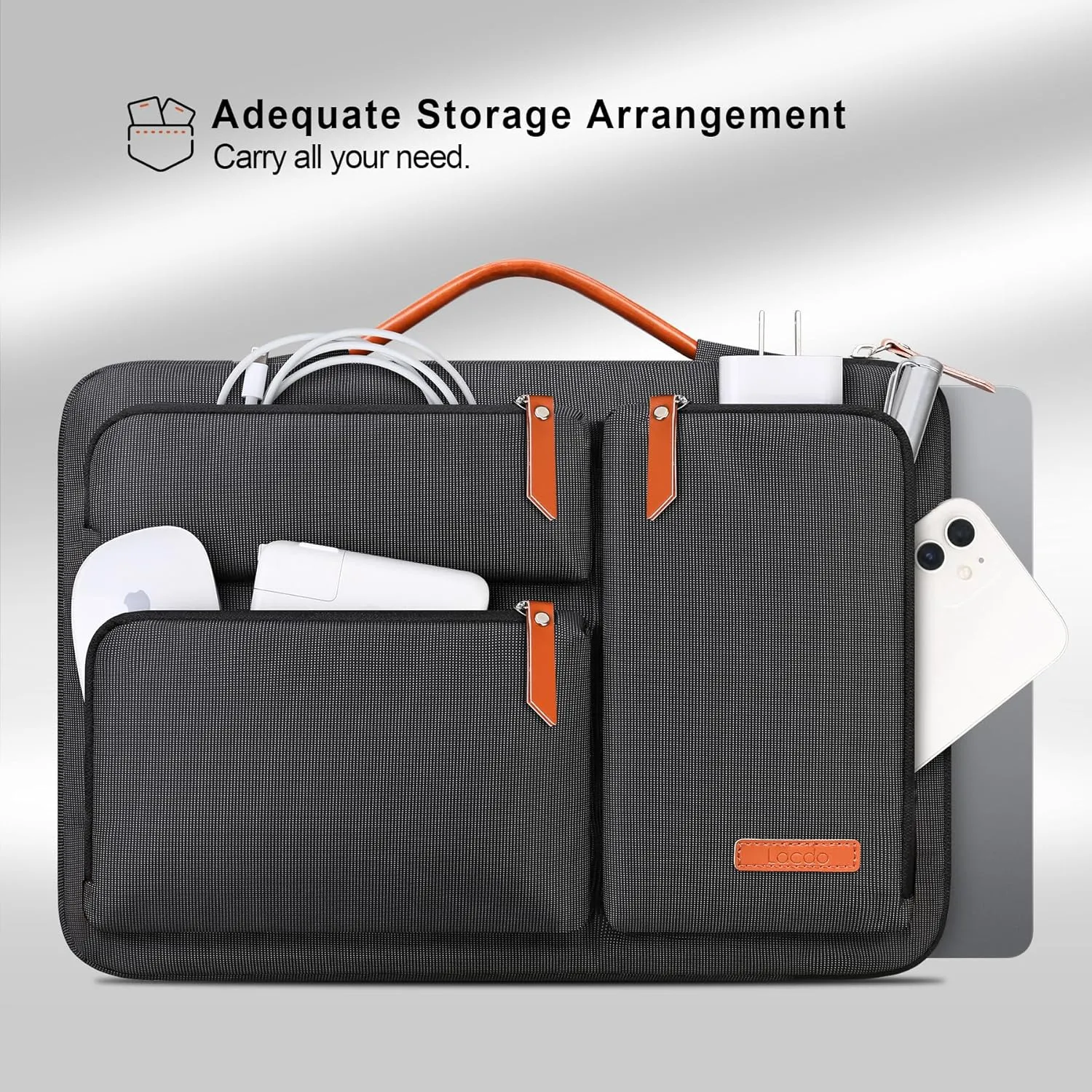 Lacdo 360° Protective Laptop Sleeve Case for MacBook Air/Pro, 13-13.3 inch Notebook, 14 inch New MacBook Pro M4/M3/M2/M1 A3112 A3401 A3185 A2992 A2918 A2779 A2442 2024-2021 Computer Bag, Black