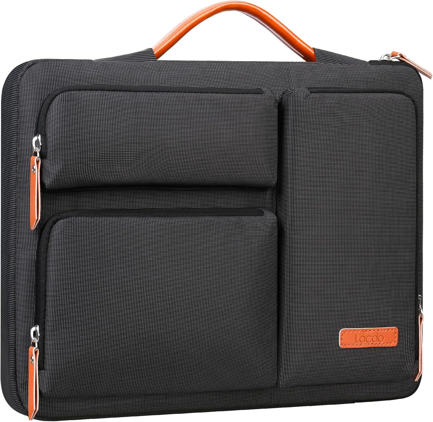 Lacdo 360° Protective Laptop Sleeve Case for MacBook Air/Pro, 13-13.3 inch Notebook, 14 inch New MacBook Pro M4/M3/M2/M1 A3112 A3401 A3185 A2992 A2918 A2779 A2442 2024-2021 Computer Bag, Black