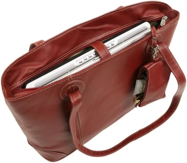 Ladies Computer Tote, Red, One Size