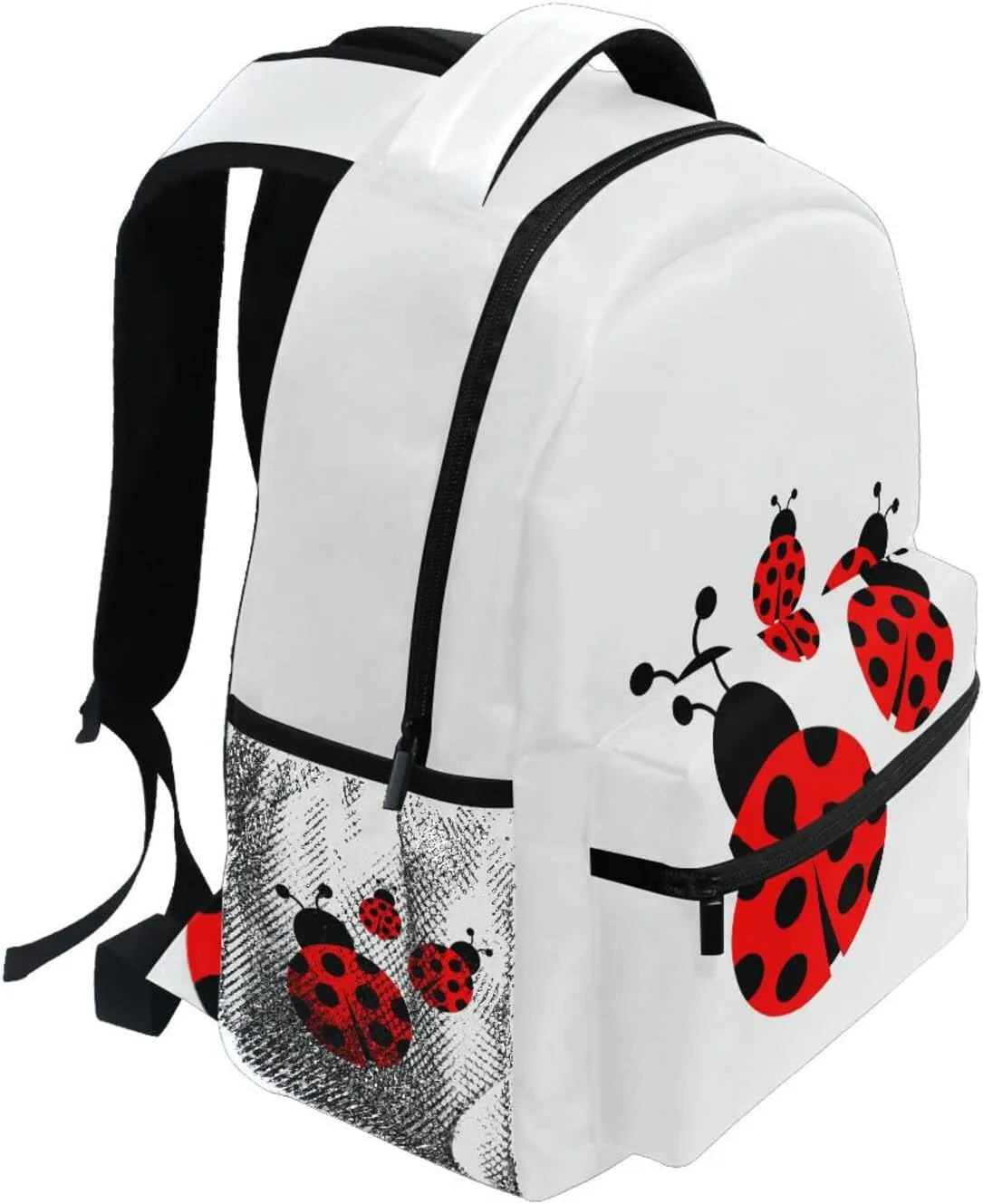 Ladybug Watercolor Boys Girls Kids School Backpacks Bookbag, Elementary School Bag Travel Backpack Daypack