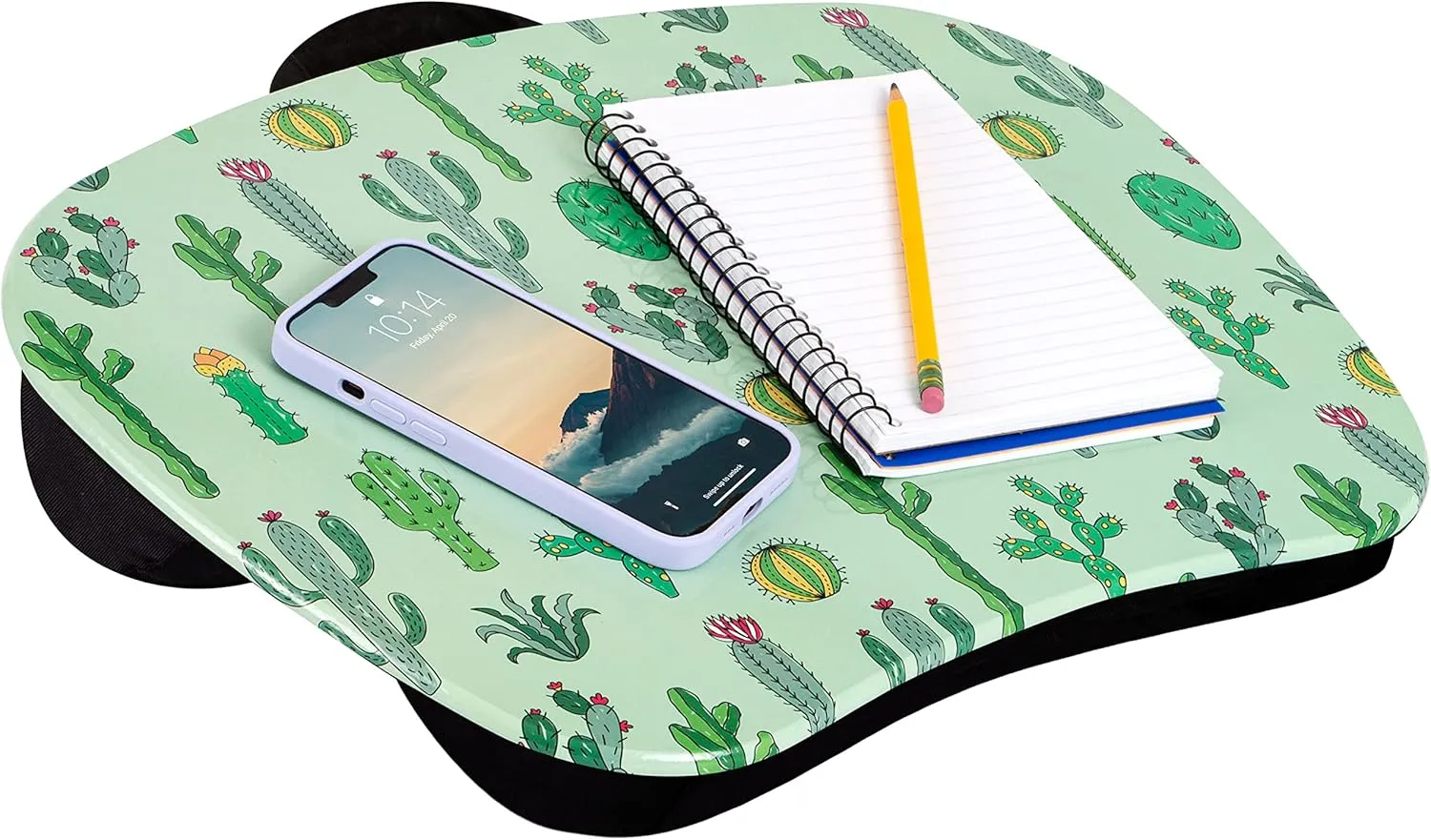 LAPGEAR MyStyle Portable Lap Desk with Cushion - Cactus - Fits up to 15.6 Inch Laptops - Style No. 45373