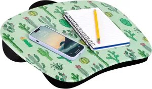 LAPGEAR MyStyle Portable Lap Desk with Cushion - Cactus - Fits up to 15.6 Inch Laptops - Style No. 45373