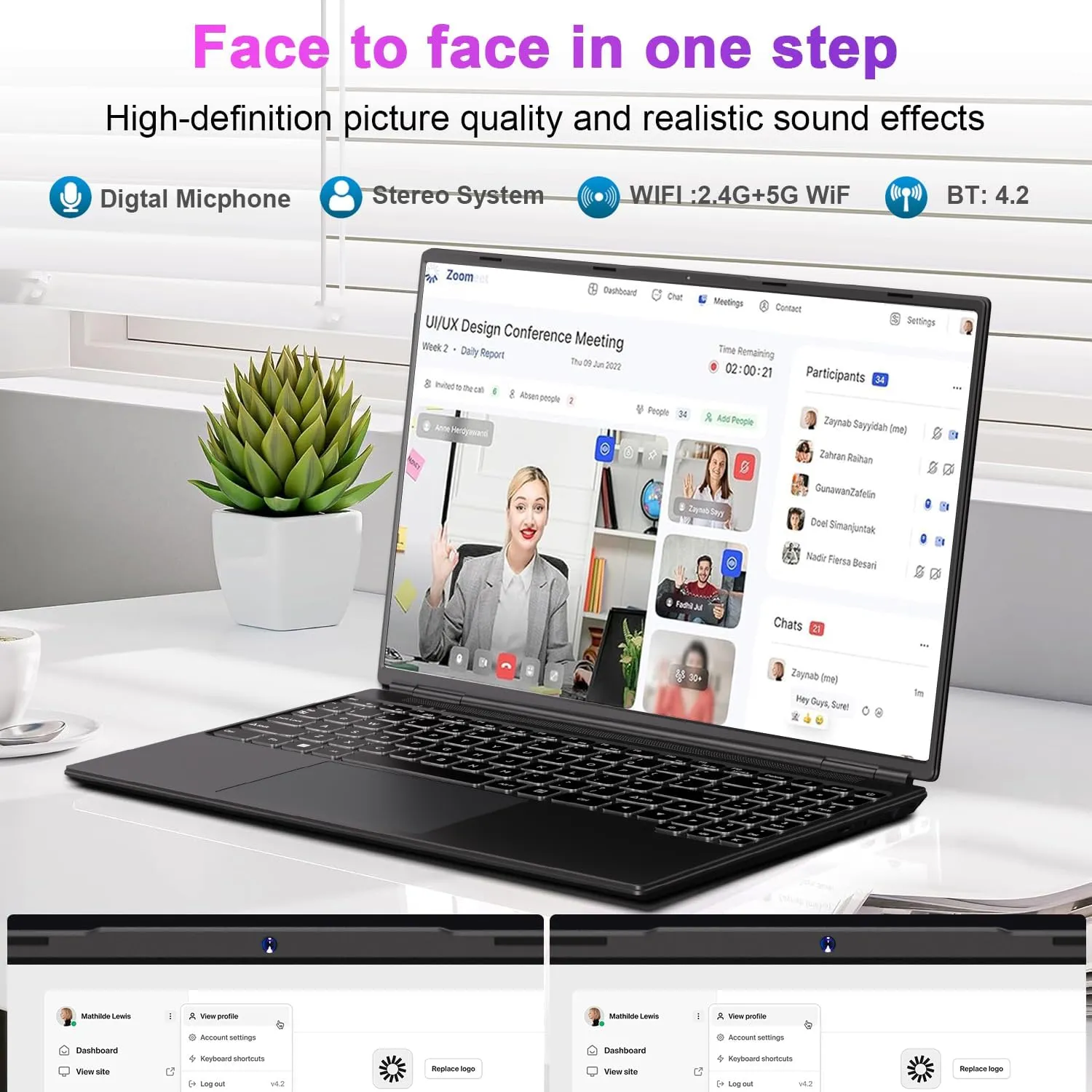 Laptop 16" 12GB 512GB SSD Celeron N5095 Up to 2.9 GHz Win 11 Laptop Support 512GB TF 1TB SSD Expand Notebook with 1920*1200 FHD 5G WiFi BT 4.2 Webcam Cooling Fan for Students and Business-Black