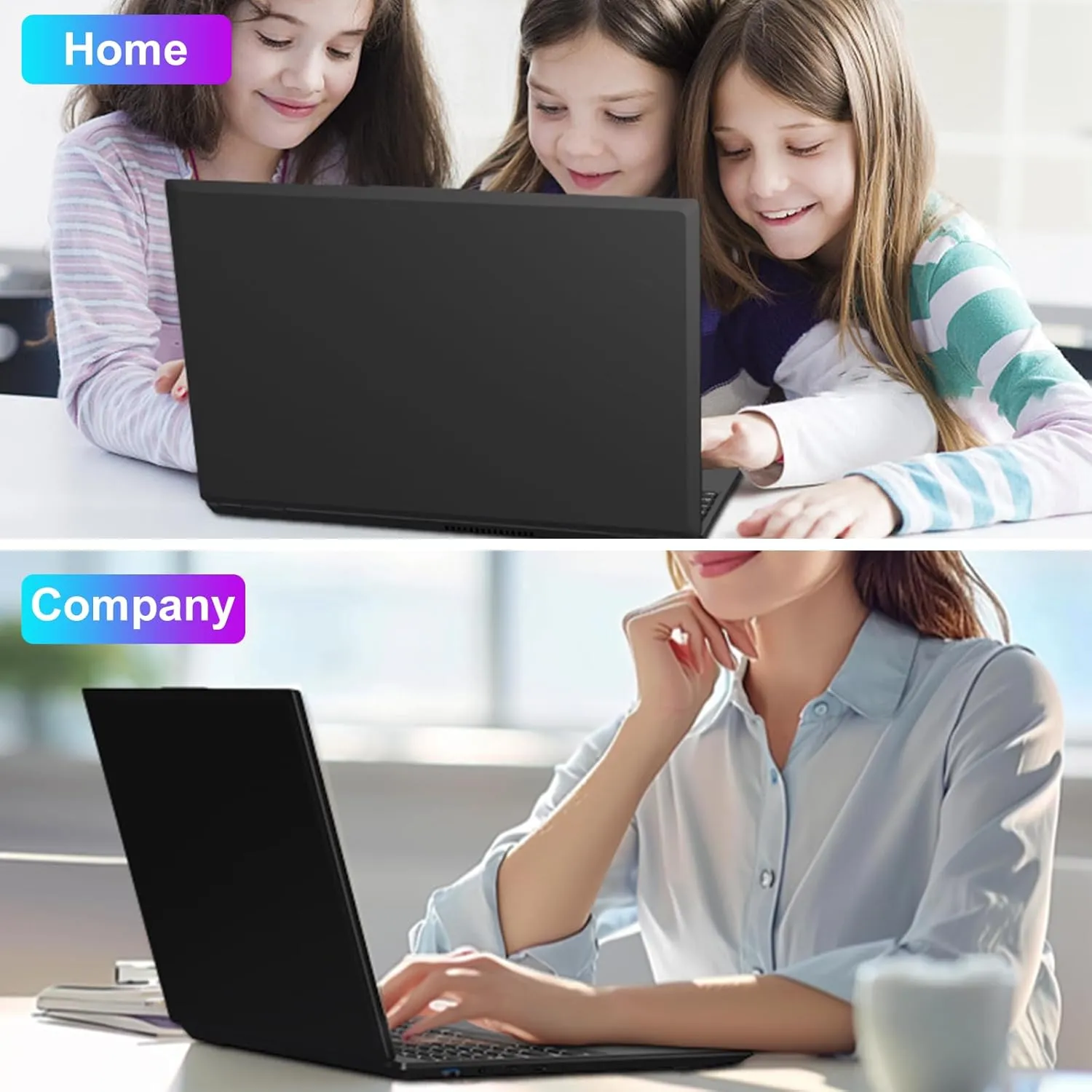 Laptop 16" 12GB 512GB SSD Celeron N5095 Up to 2.9 GHz Win 11 Laptop Support 512GB TF 1TB SSD Expand Notebook with 1920*1200 FHD 5G WiFi BT 4.2 Webcam Cooling Fan for Students and Business-Black