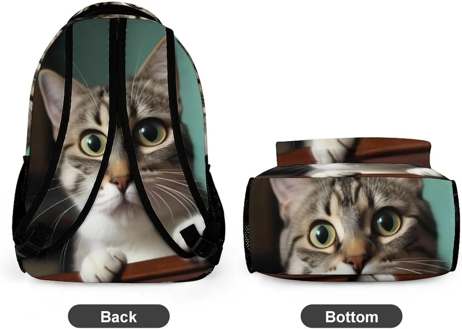 Laptop Backpack for Travel Daypack Computer Bag Work A Curious Cat Back Pack Nurse Bag for Hiking