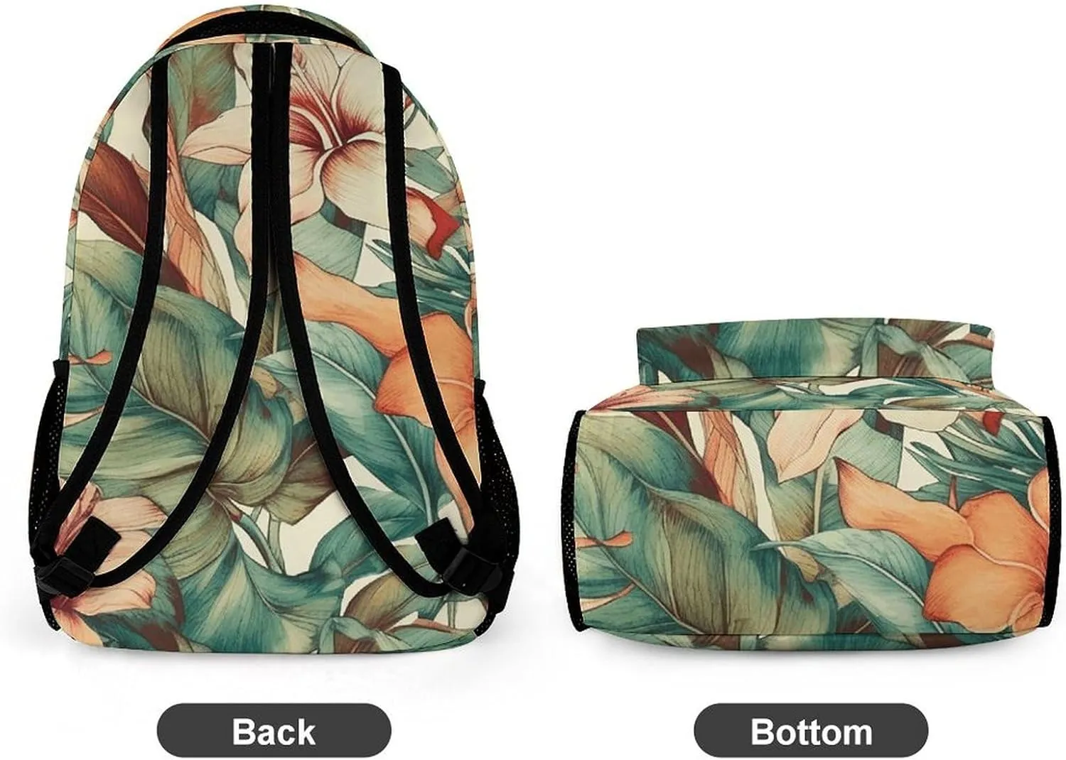 Laptop Backpack for Travel Daypack Computer Bag Work Botanical Watercolor Painting Back Pack Nurse Bag for Hiking