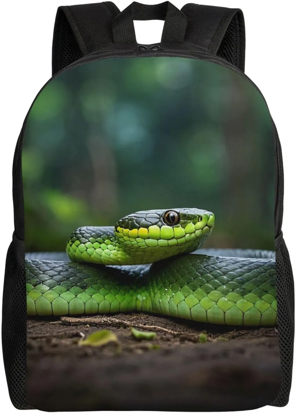 Laptop Backpack for Women Men Carry-on Backpack Cobra Snake Daypack Lightweight Travel Shoulder Bags