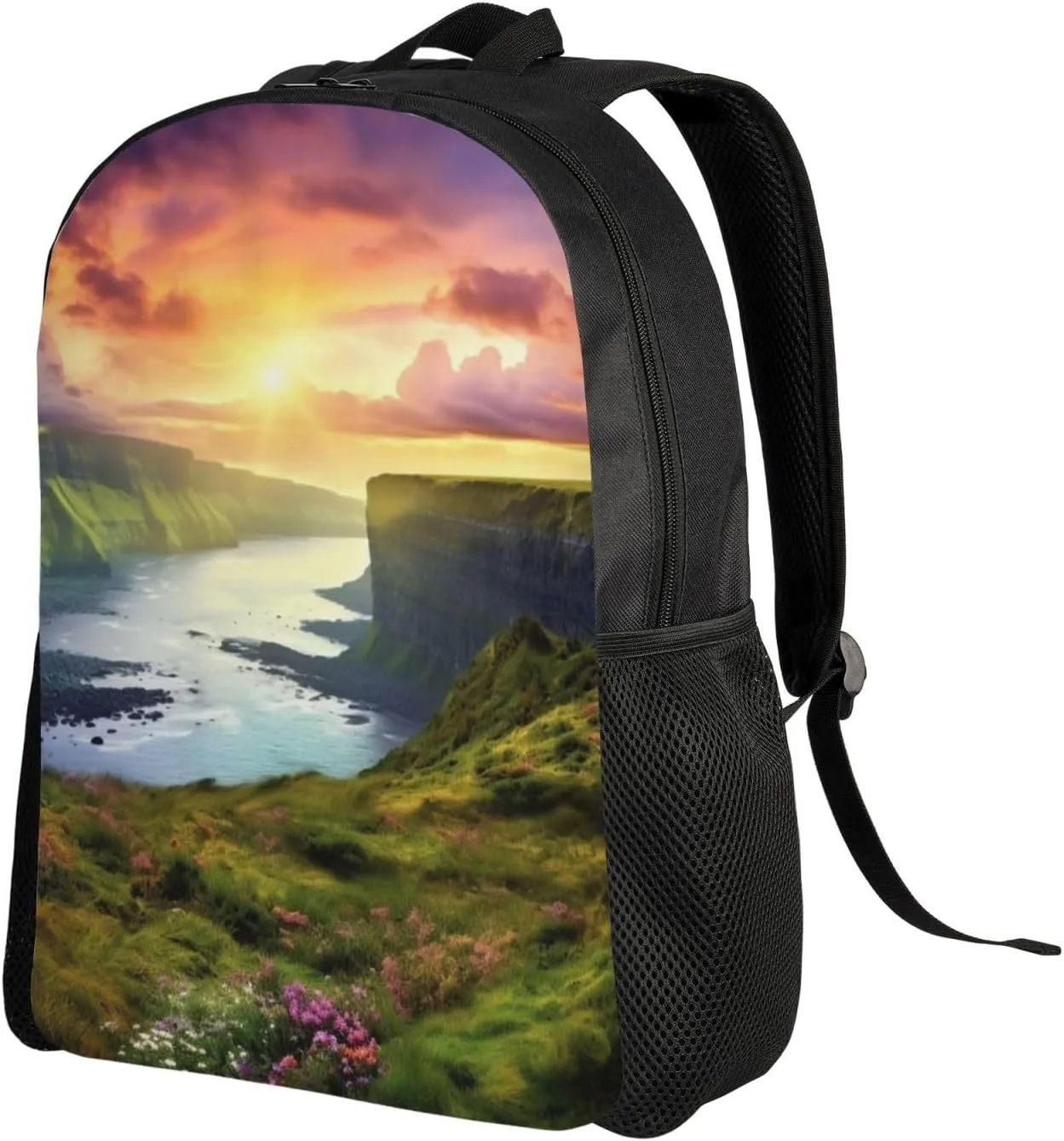 Laptop Backpack for Women Men Carry-on Backpack Colorful Nature Landscape Daypack Lightweight Travel Shoulder Bags