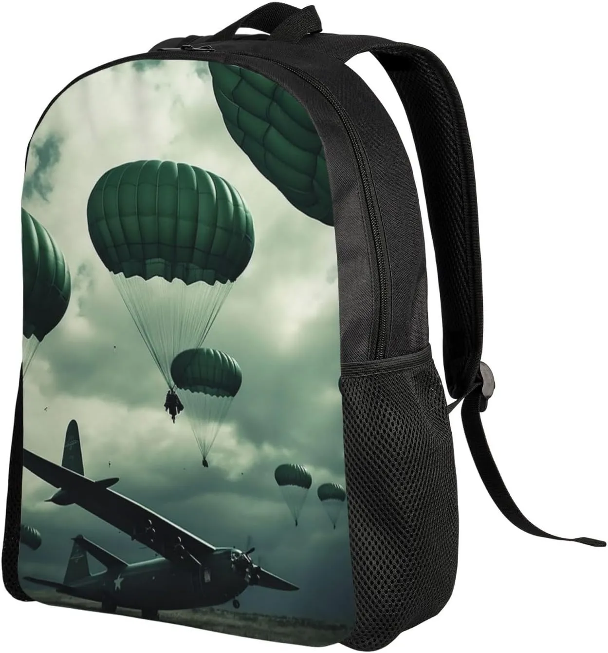 Laptop Backpack for Women Men Carry-on Backpack Parachute Above Airplane Daypack Lightweight Travel Shoulder Bags