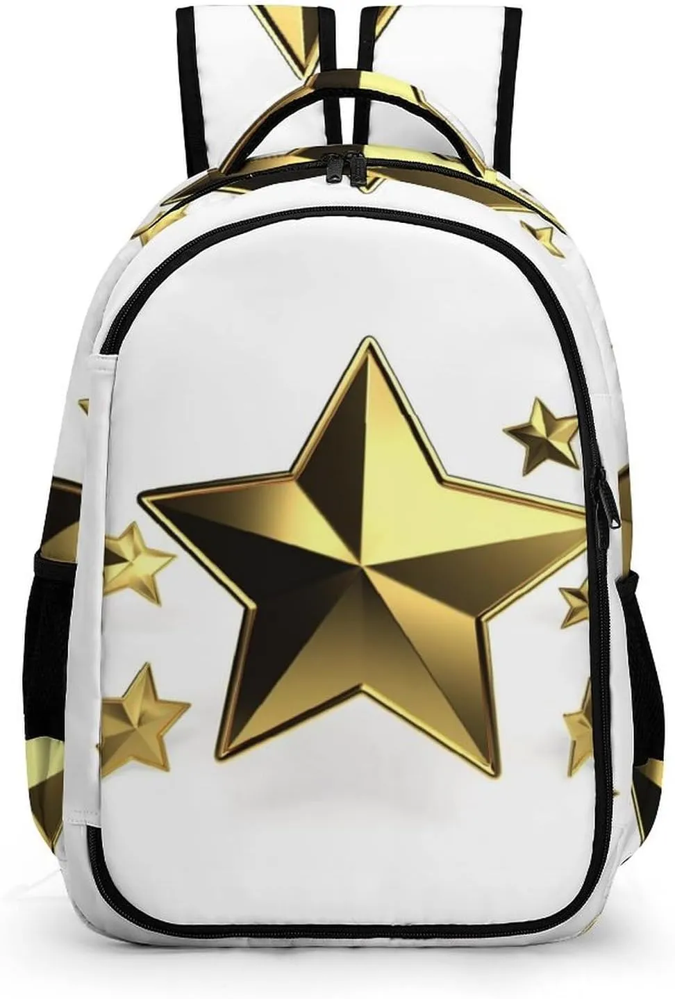 Laptop Backpack for Women Men Daypack Waterproof Gold Star Computer Bag Business Work Bag for Travel