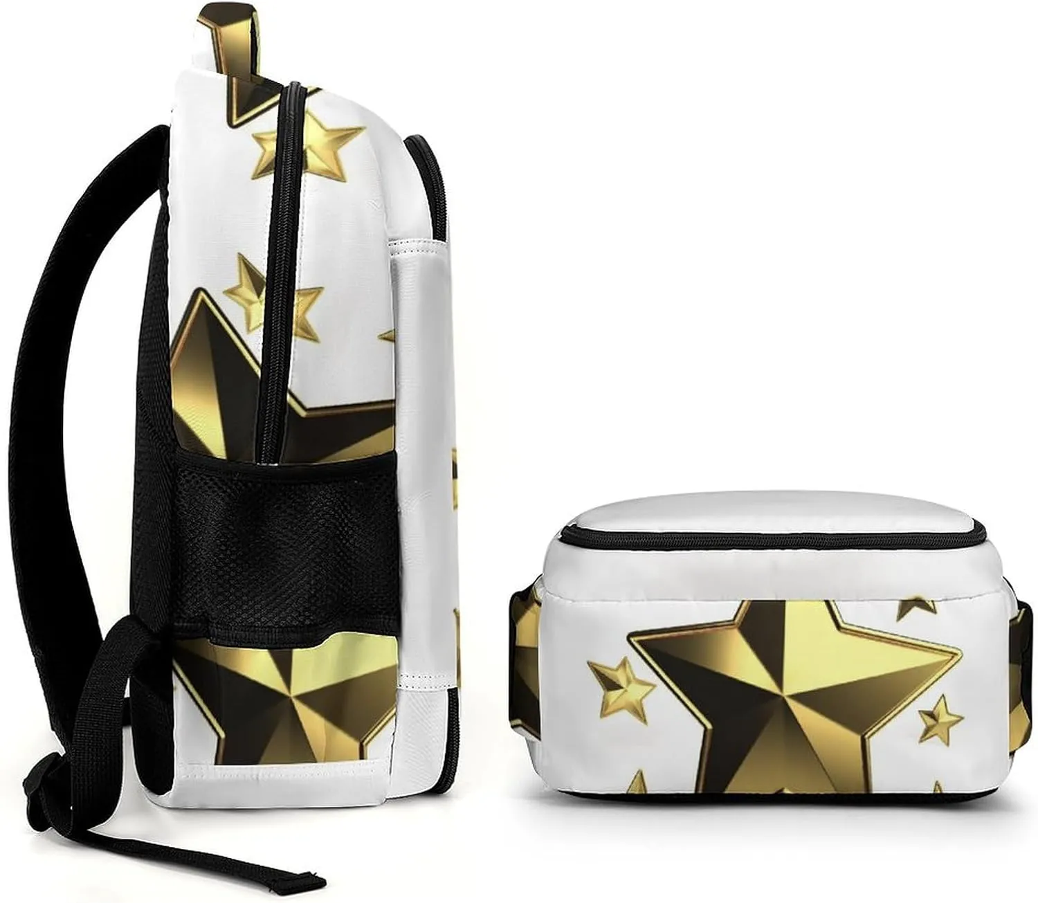 Laptop Backpack for Women Men Daypack Waterproof Gold Star Computer Bag Business Work Bag for Travel