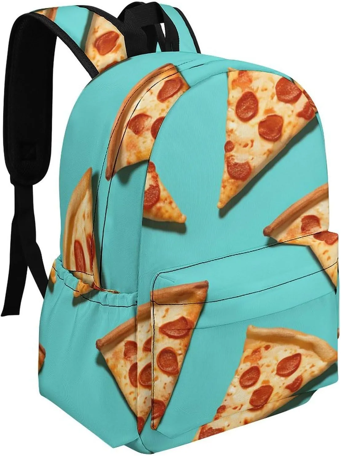 Laptop Backpack for Women Men Daypack Waterproof Green Pizza Slices Computer Bag Business Work Bag for Travel