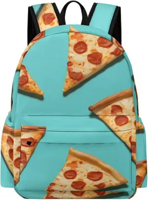 Laptop Backpack for Women Men Daypack Waterproof Green Pizza Slices Computer Bag Business Work Bag for Travel