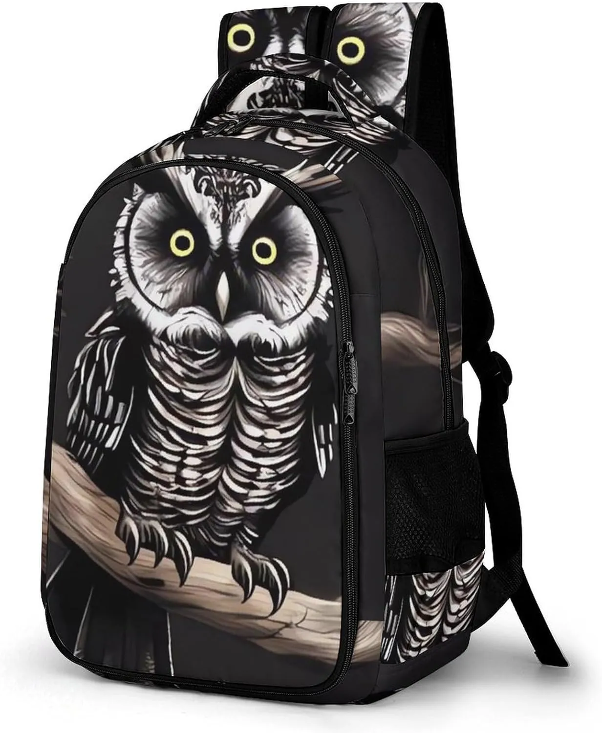 Laptop Backpack for Women Men Daypack Waterproof Late Night Owl Computer Bag Business Work Bag for Travel