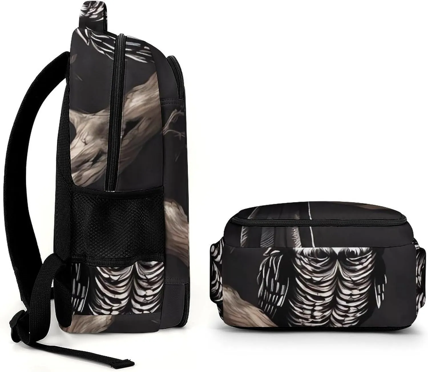 Laptop Backpack for Women Men Daypack Waterproof Late Night Owl Computer Bag Business Work Bag for Travel