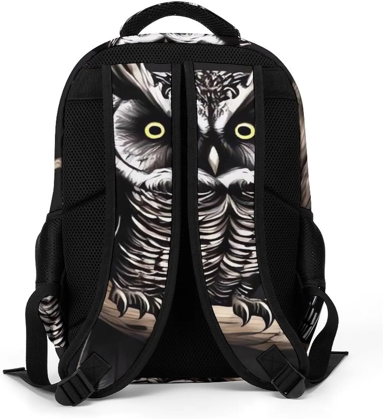Laptop Backpack for Women Men Daypack Waterproof Late Night Owl Computer Bag Business Work Bag for Travel